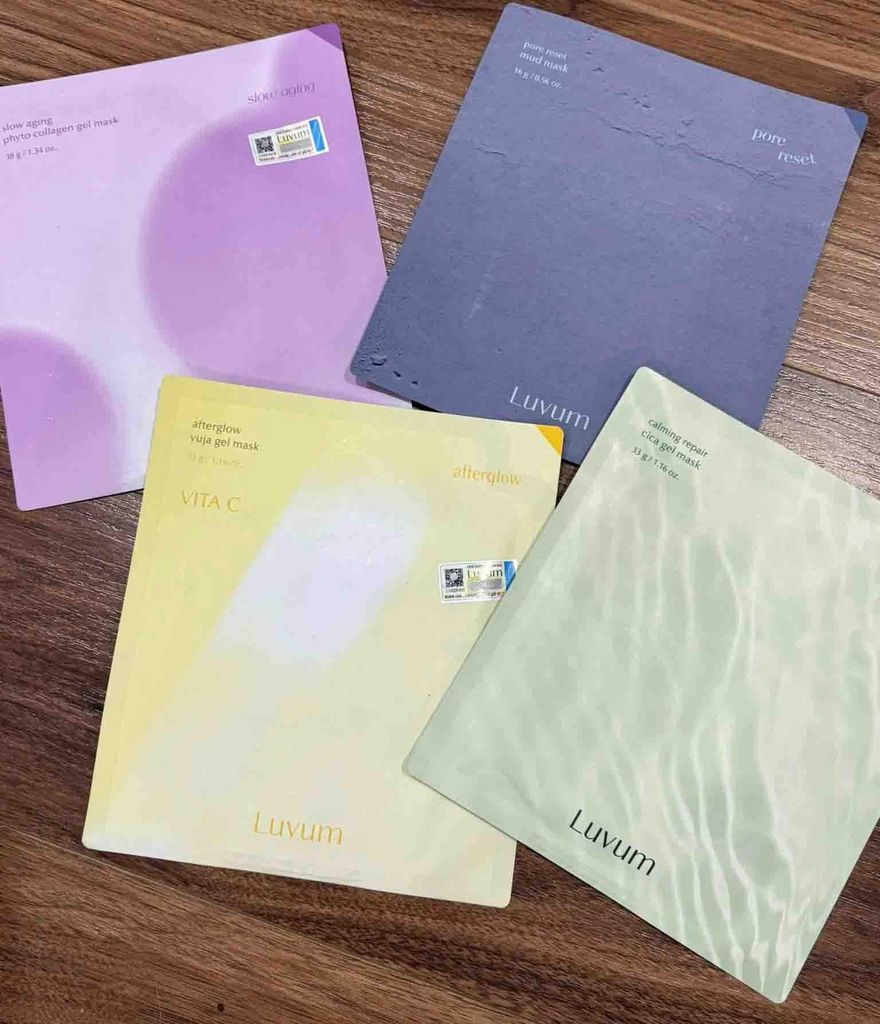 Mặt Nạ Thạch Dưỡng Da Luvum Gel Mask 33g Vàng - Xám - Hồng - Xanh Lá (Miếng lẻ)