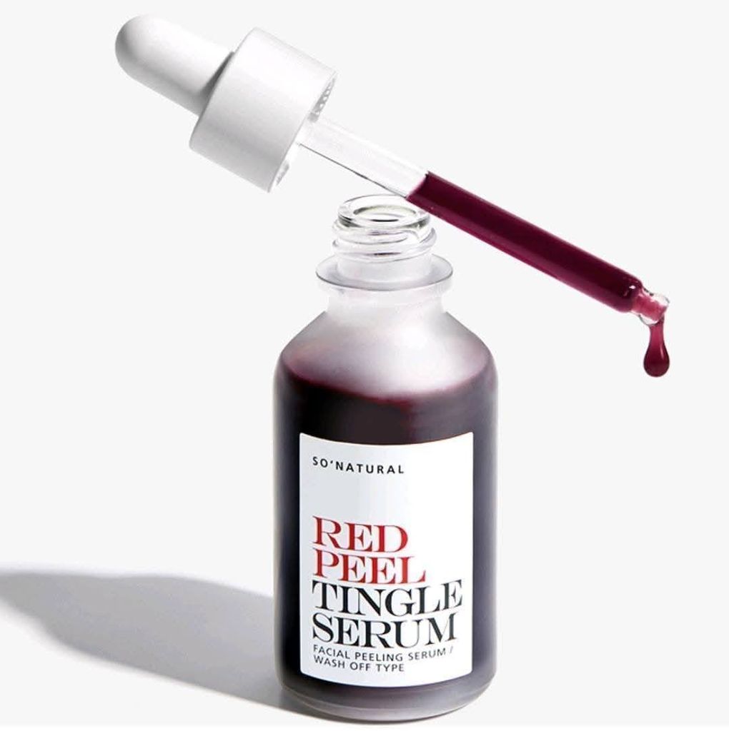 Tinh chất tẩy da chết hóa học So'Natural Red Peel Tingle / red peel white Serum 11ml - 35ml