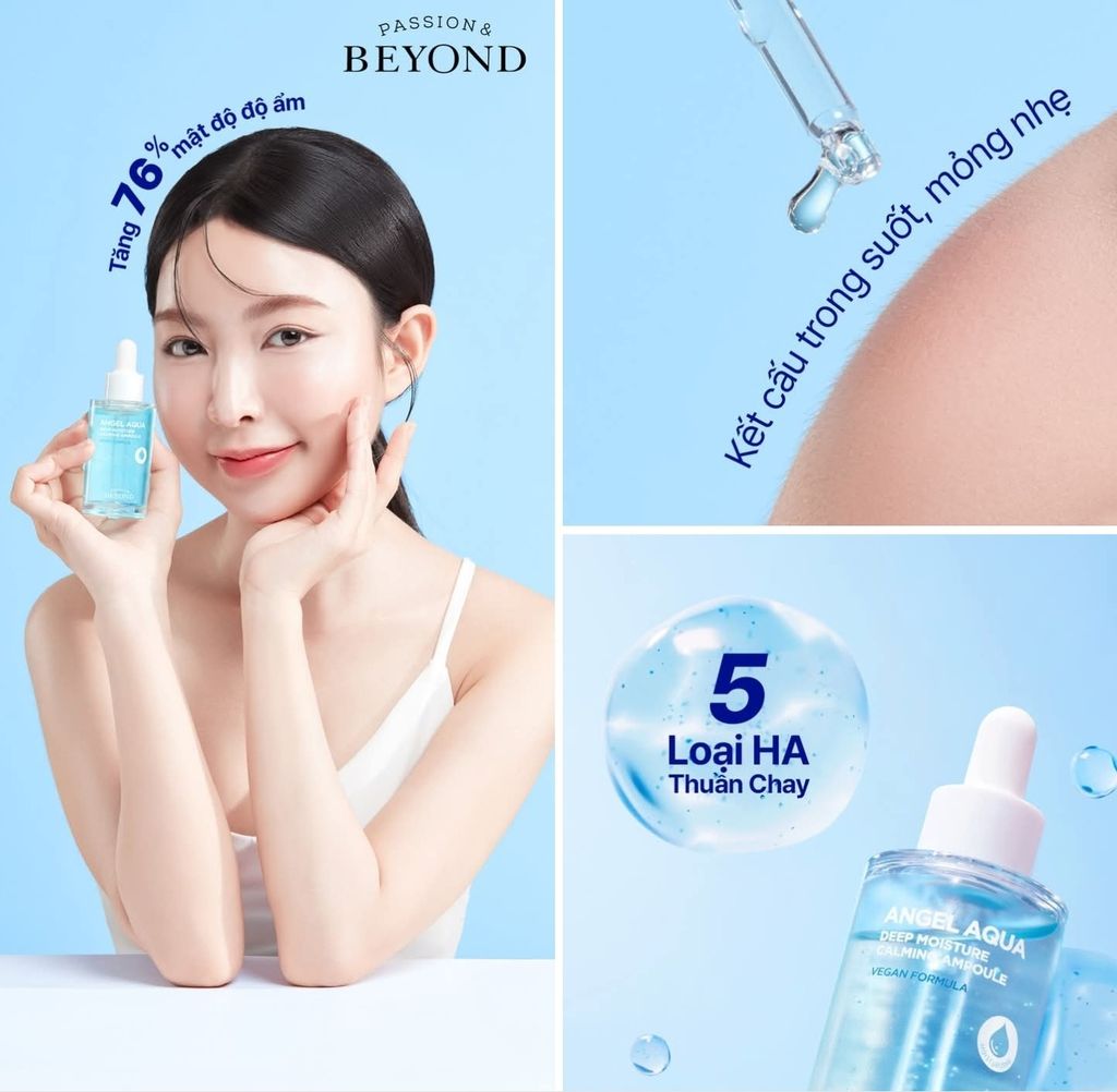 Serum Dưỡng Ẩm Beyond Angel Aqua Deep Moisture Calming Ampoule 50ml