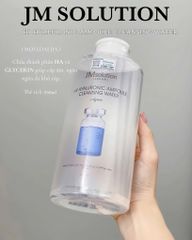Tẩy Trang Jmsolution H9 Hyaluronic Ampoule / Derma Care Centella Cleansing Water Clear 500ml - 850ml