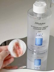 Tẩy Trang Jmsolution H9 Hyaluronic Ampoule / Derma Care Centella Cleansing Water Clear 500ml - 850ml