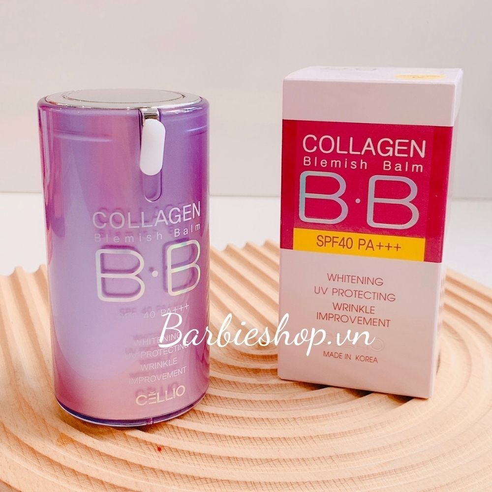 Kem Nền Chống Nắng Kiềm Dầu BB Cellio Collagen Blemish Balm 40 PA+++ - Màu 21