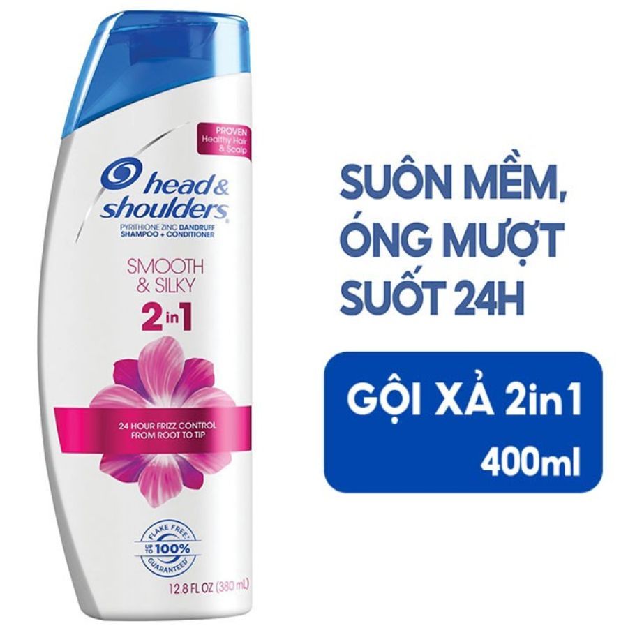 Dầu gội xả 2in1 Head & Shoulders 400ml Classic Clean Dry Scalp Care Smooth Silky