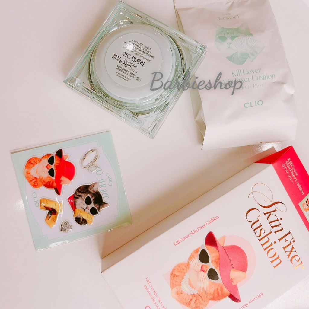 Phấn Nước Cushion Clio Kill Cover Fixer/Skin Fixer/Flora Cushion SPF50 PA+++