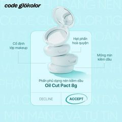 Phấn Phủ Nén Code GloKolor Oil Cut Pact 8g / Fix-On Primer In Pact 11g