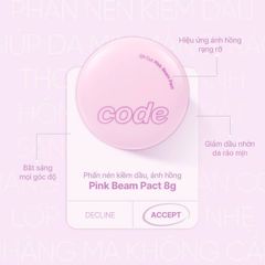 Phấn Phủ Nén Code GloKolor Oil Cut Pact 8g / Fix-On Primer In Pact 11g