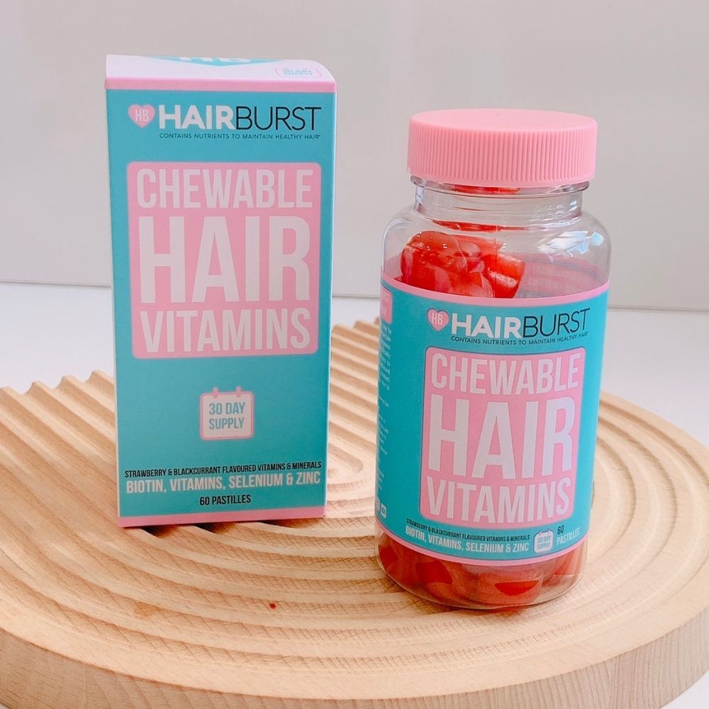 Thực Phẩm Chức Năng Kẹo Dẻo Vitamin Kích Thích Mọc Tóc Hairburst Chewable Hair Vitamins 60 Viên