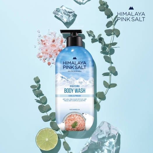 Sữa Tắm Muối Hồng Himalaya Pink Salt Body Wash Cool & Freeze 500g