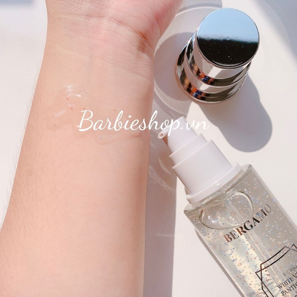Tinh Chất Serum Bergamo White Vita Panthenol & 24k Gold Essence 120ml - Trắng, Vàng