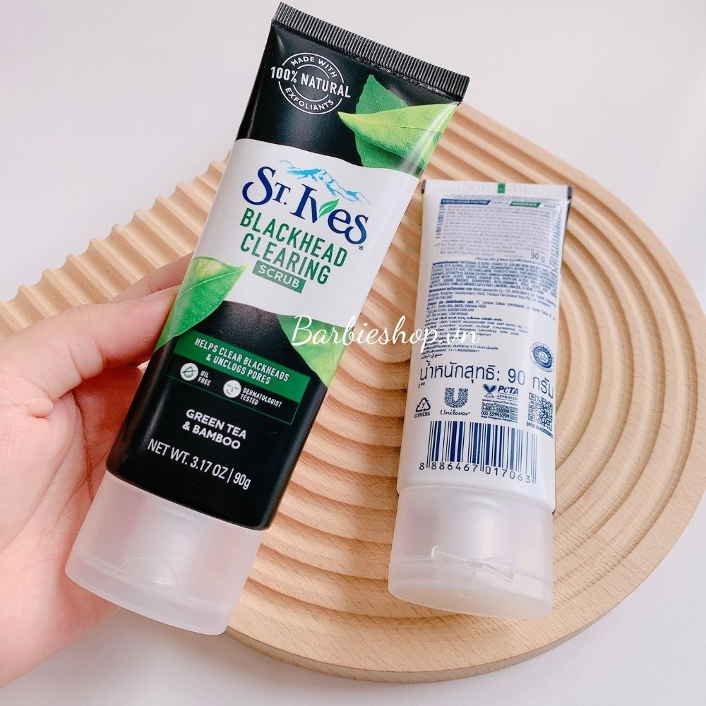 [Mẫu Mới] Sữa Rửa Mặt St.Ives Fresh Skin Scrub + Blackhead Clearing Scrub 90g - 50g