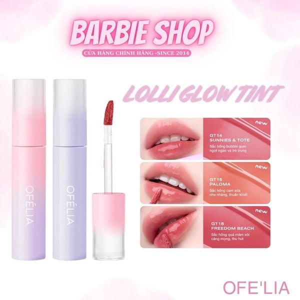 Son Tint Bóng Lolli Glow Tint Ofelia 3.9g ( GT17, GT18 ) NEW