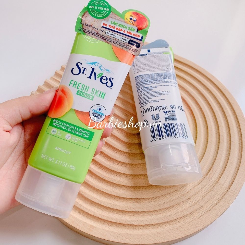 [Mẫu Mới] Sữa Rửa Mặt St.Ives Fresh Skin Scrub + Blackhead Clearing Scrub 90g - 50g