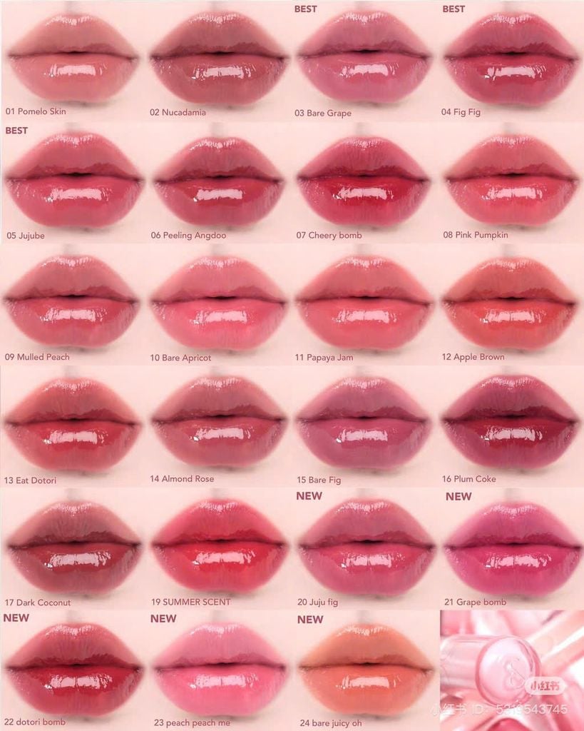 [ MẪU MỚI ] Son bóng Romand The Juicy Lasting Tint (tặng 1 mút mini)