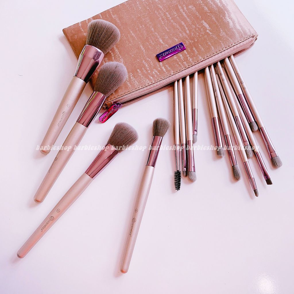 Bộ Cọ Trang Điểm BH Cosmetics Lavish Elegance 15 Cây Kèm Túi Đựng