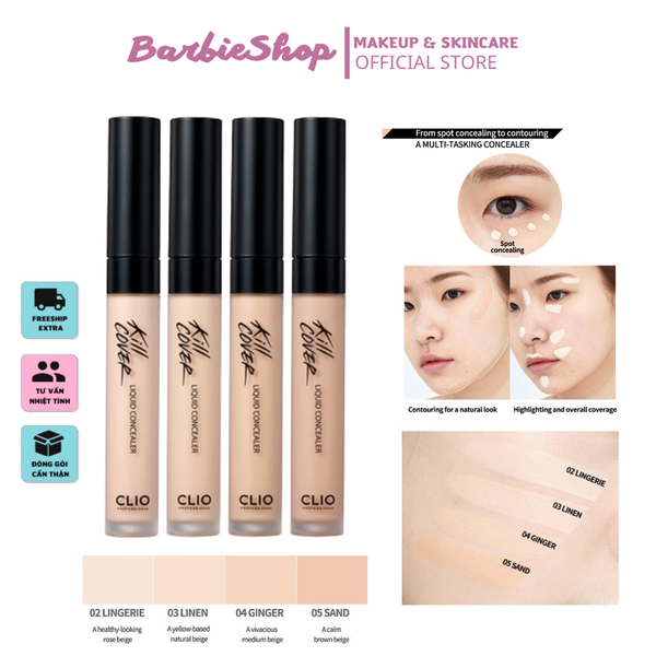 Che Khuyết Điểm Clio Kill Cover Liquid Concealer