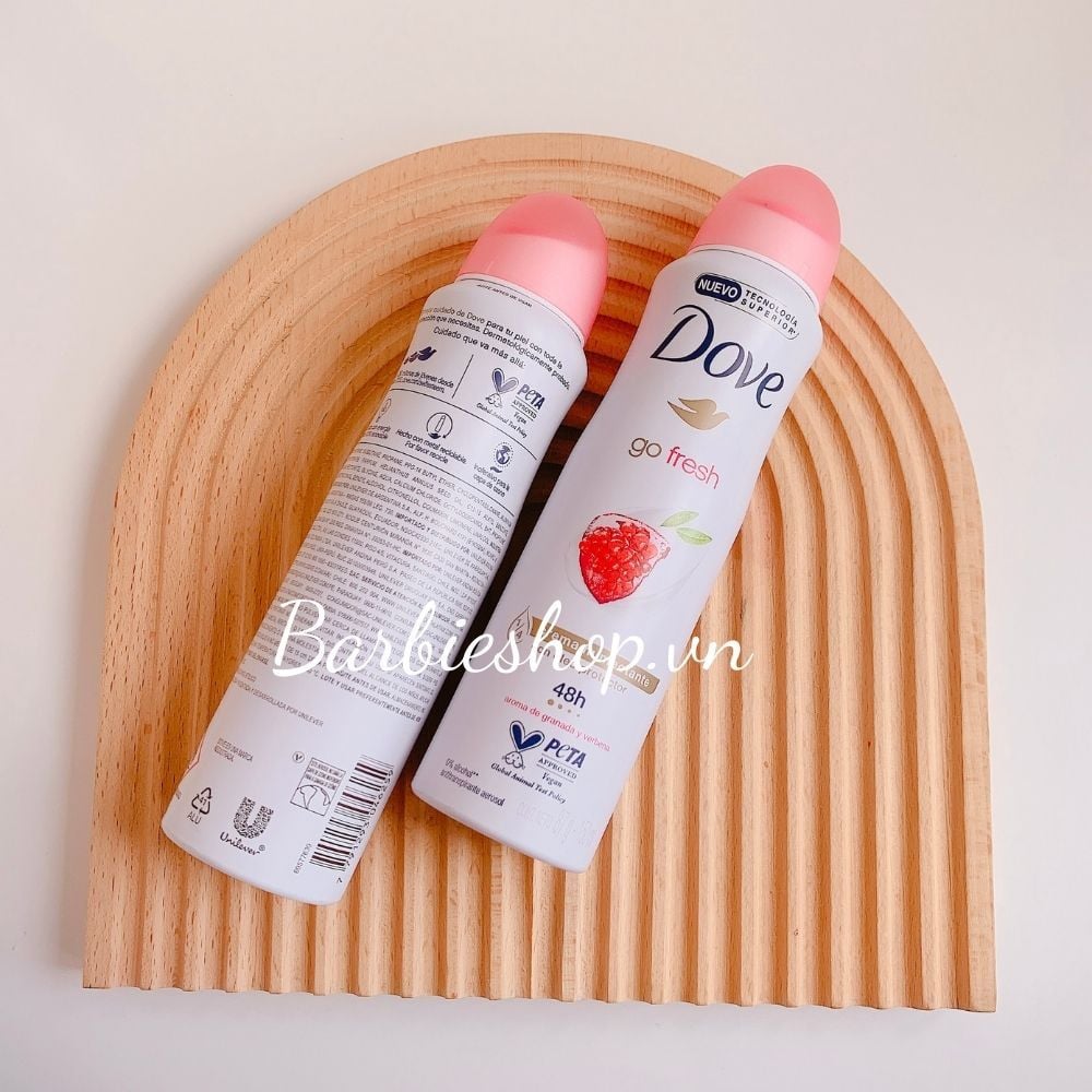 Xịt Khử Mùi Dove Go Fesh 150ml - 250ml