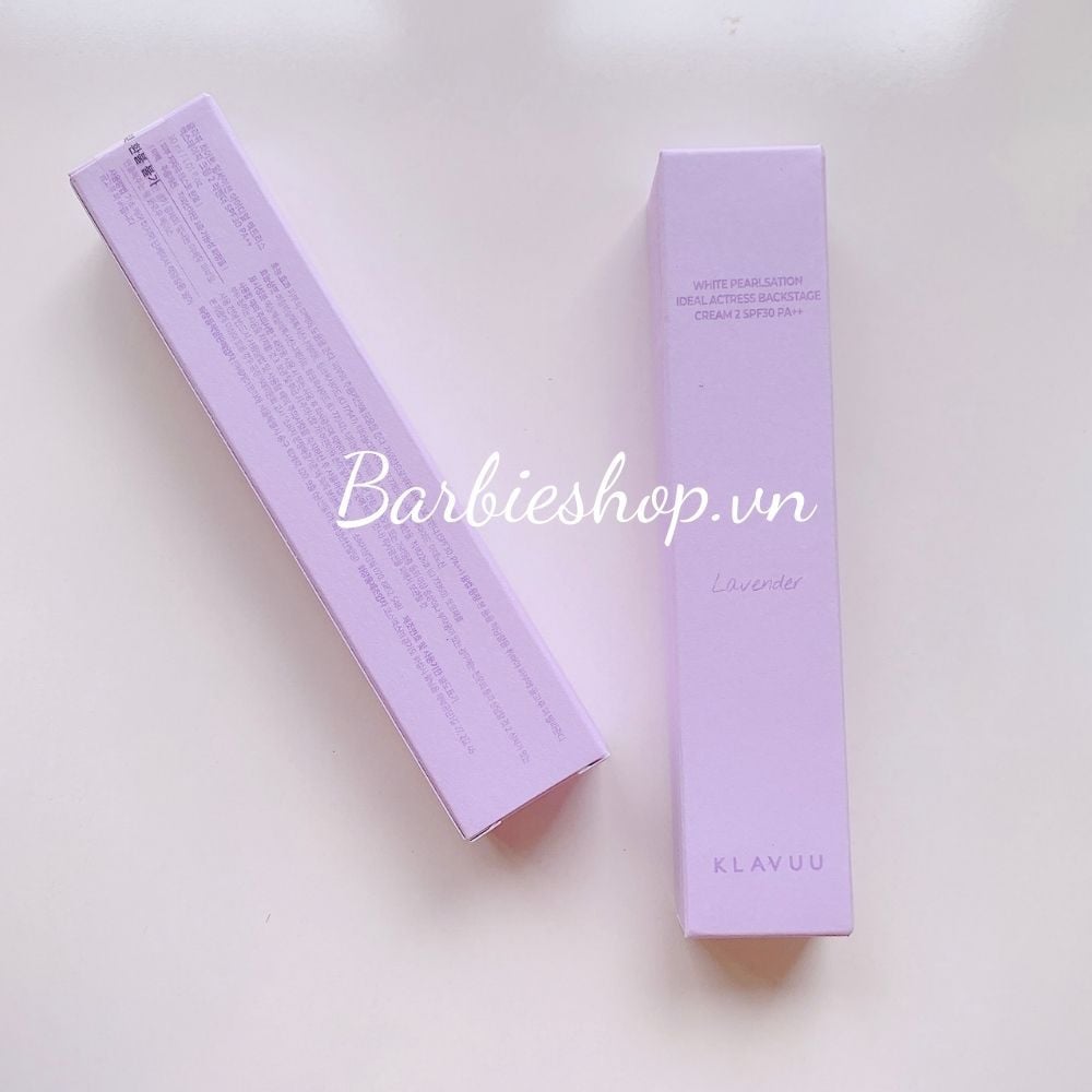 Kem Lót Klavuu White Pearlsation Ideal Actress Backstage Cream 30ml ( Màu Be - Original, Hồng Rose, Tím Lavender, Xanh Mint)