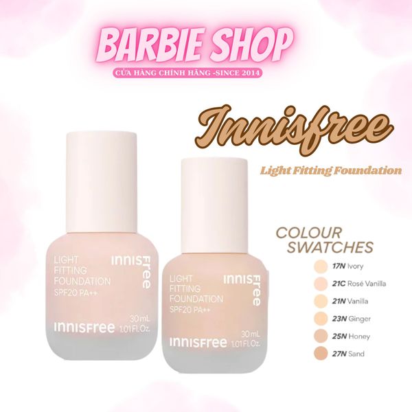 Kem Nền innisfree Light Fitting Foundation 30ml