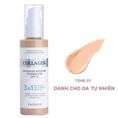 Kem Nền Enough Foundation 100ml Đủ Dòng (Ultra X10 Cover Up Collagen, Collagen Moisture SPF15, 8 Peptide Full Cover Perfect, Rich Gold Double Wear, Collagen 3 in 1 Whitening Moisture)