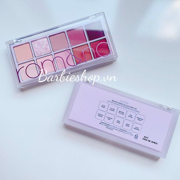Màu Mắt 10 Ô Siêu Lấp Lánh Romand Better Than Eye Palette - 00, 01, 02, 03,05, 06, 07,08,09