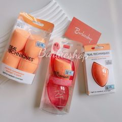 Bông Mút Trang Điểm Tán Nền + Dặm Phấn Phủ Real Techniques Miracle Complexion Sponge + Miracle Powder Sponge