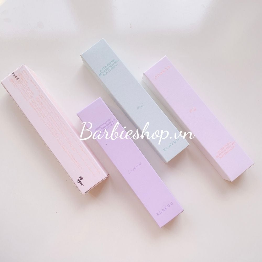 Kem Lót Klavuu White Pearlsation Ideal Actress Backstage Cream 30ml ( Màu Be - Original, Hồng Rose, Tím Lavender, Xanh Mint)