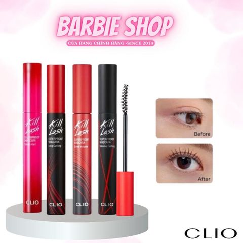 Mascara Clio Kill Lash (Long Curling - Màu 01, Volume Curling - Màu 02, Sleek Volume - Màu 03)
