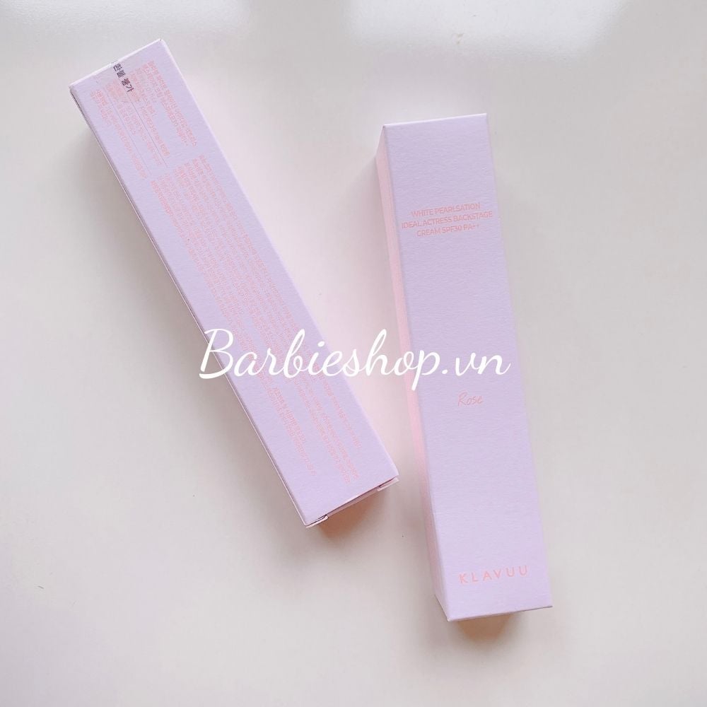 Kem Lót Klavuu White Pearlsation Ideal Actress Backstage Cream 30ml ( Màu Be - Original, Hồng Rose, Tím Lavender, Xanh Mint)