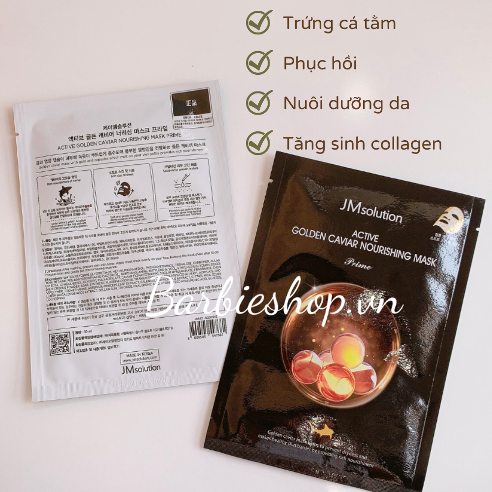 Mặt Nạ JM Solution Đủ Dòng Miếng Lẻ