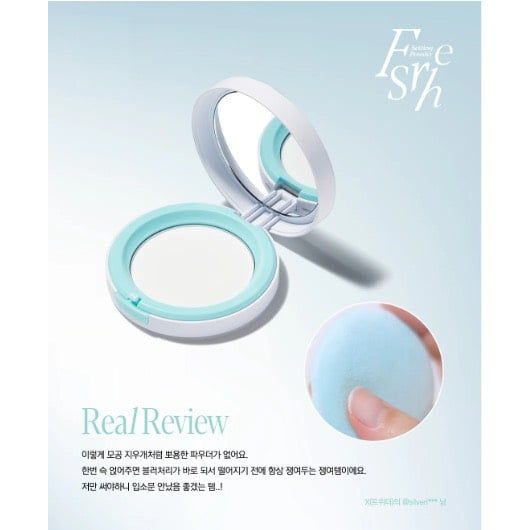 Phấn Phủ Kiềm Dầu Espoir Fresh Setting Powder Chữ Xanh (Mẫu Mới)