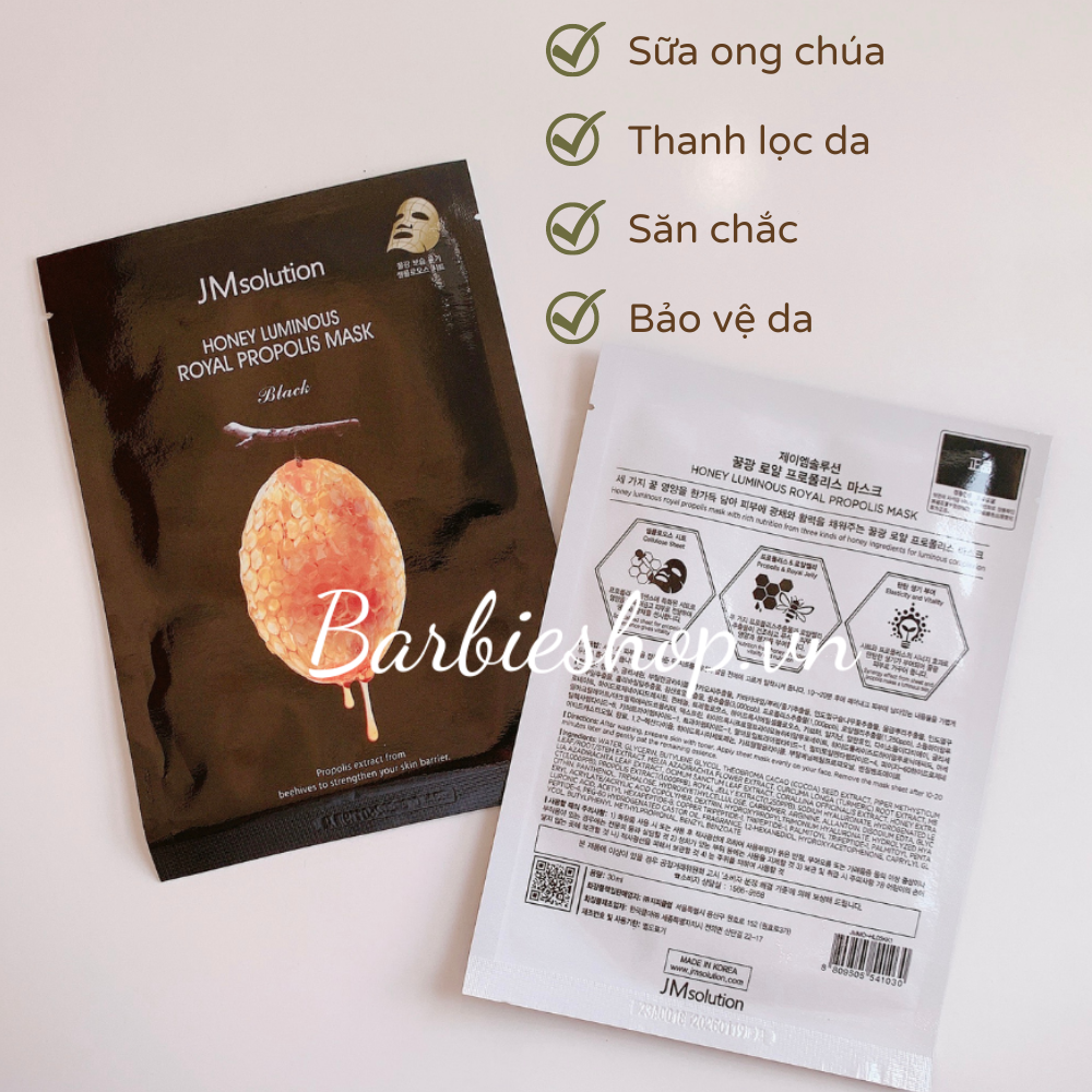 Mặt Nạ JM Solution Đủ Dòng Miếng Lẻ