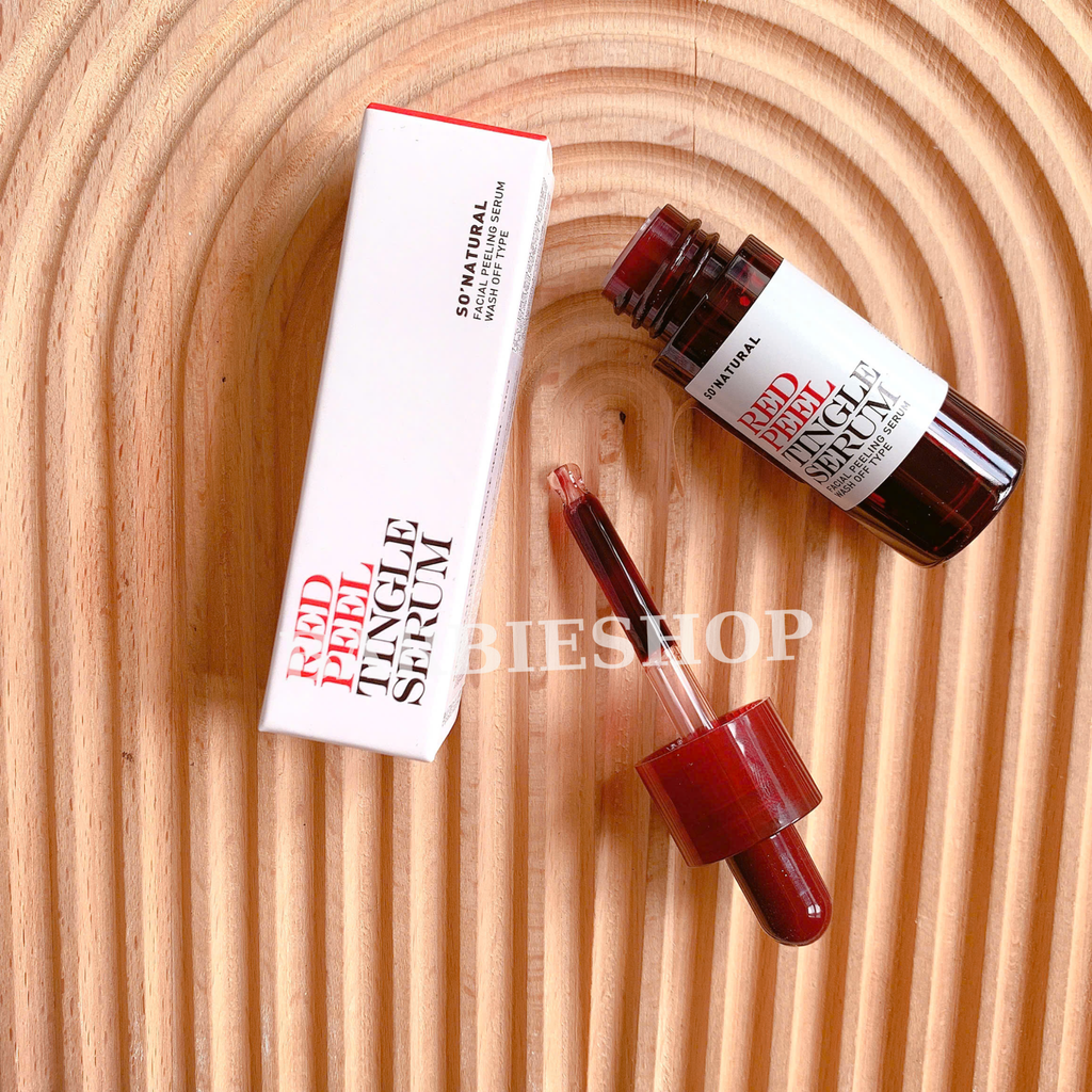 Tinh chất tẩy da chết hóa học So'Natural Red Peel Tingle / red peel white Serum 11ml - 35ml