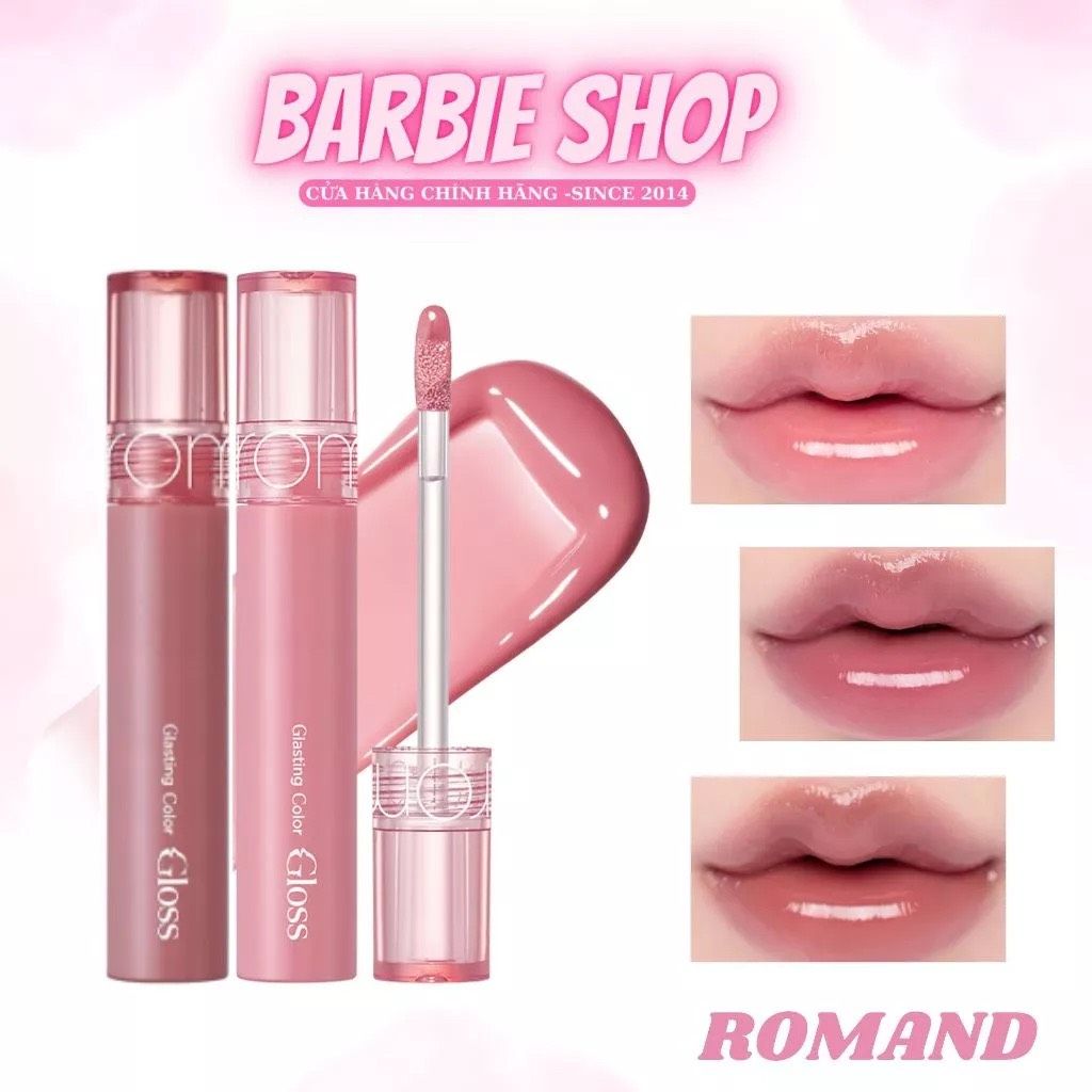 Son Tint Bóng Romand Glasting Water Gloss + Color Gloss 4g