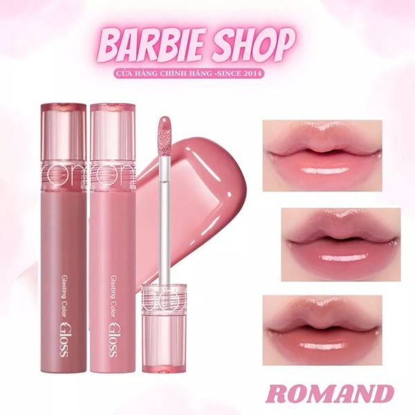 Son Tint Bóng Romand Glasting Water Gloss + Color Gloss 4g