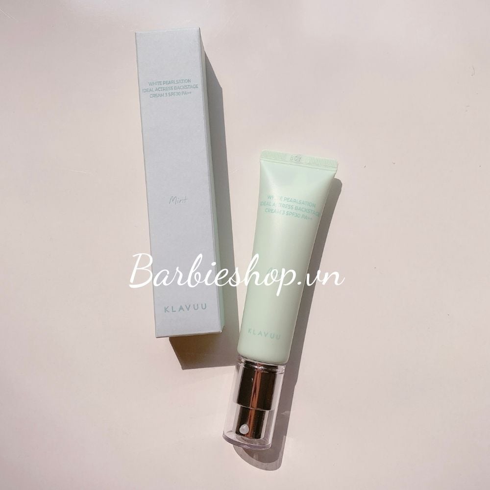 Kem Lót Klavuu White Pearlsation Ideal Actress Backstage Cream 30ml ( Màu Be - Original, Hồng Rose, Tím Lavender, Xanh Mint)