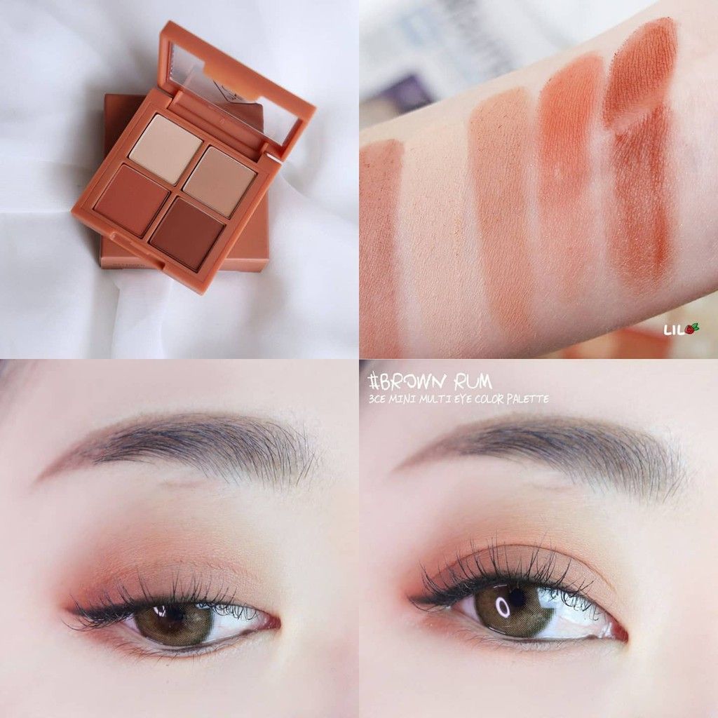 Màu Mắt 3CE 4 Ô Mini Multi Eye Color Palette - Hộp Vuông