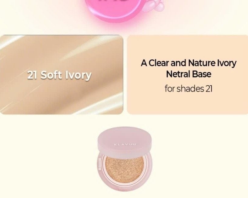 Phấn Nước Klavuu Urban Pearlsation High Coverage Tension - Marine Collagen Aqua - Actress Backstage Boosting Cushion [Xanh - Xám - Hồng]