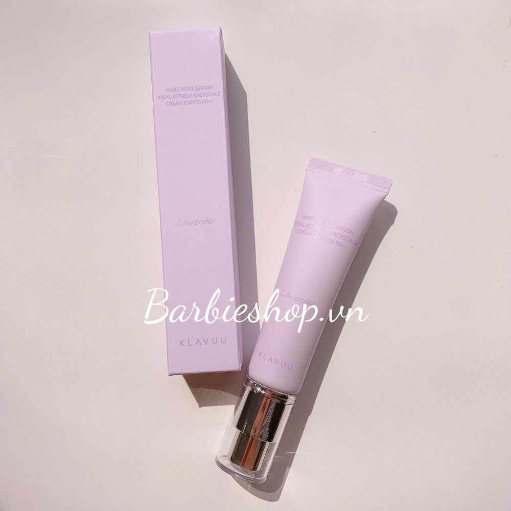Kem Lót Klavuu White Pearlsation Ideal Actress Backstage Cream 30ml ( Màu Be - Original, Hồng Rose, Tím Lavender, Xanh Mint)