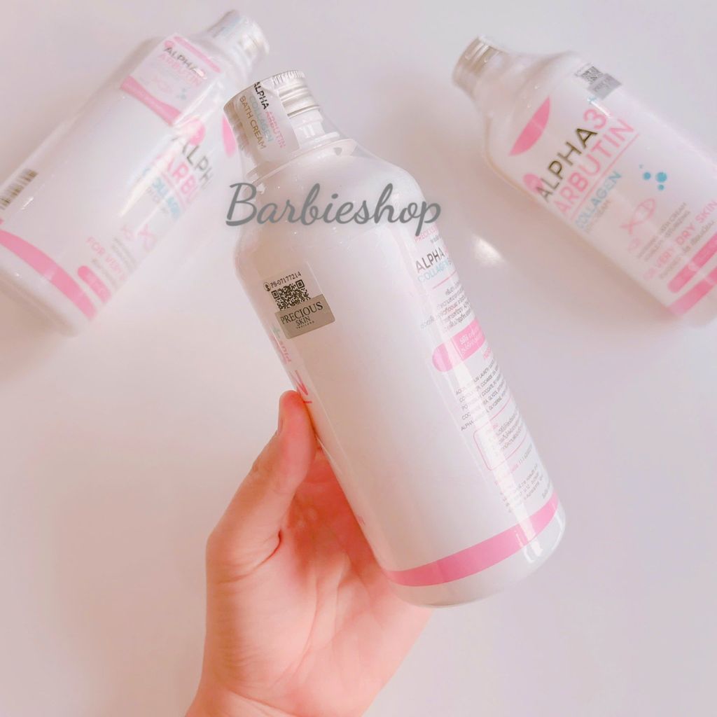 Sữa Tắm Trắng Da Alpha Arbutin 3+ Plus Collagen Bath Cream 350ml - Thái Lan