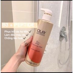 Sữa Tắm Trắng Da Olay B3 Peptide + Vitamin C 500ml (Bản Trung + Thái)