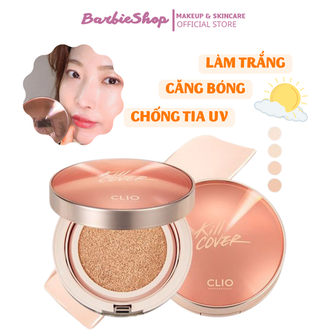 Set Phấn Nước Clio Kill Cover Glow Cushion SPF50+ Pa+++[KÈM LÕI]