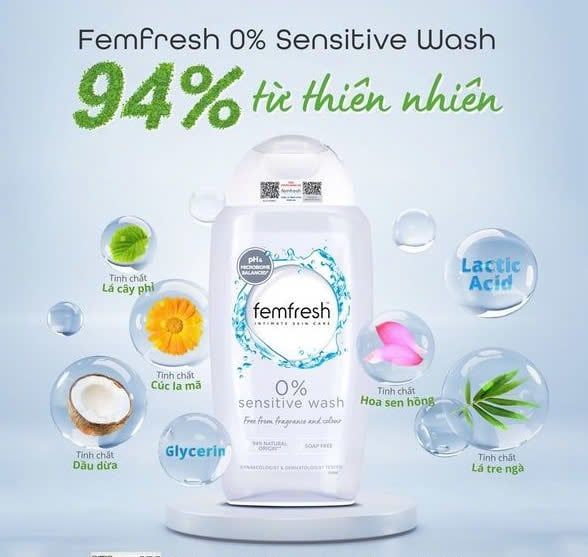 Dung Dịch Vệ Sinh Femfresh Wash - 250ml Daily, Active, Soothing, Sensitive