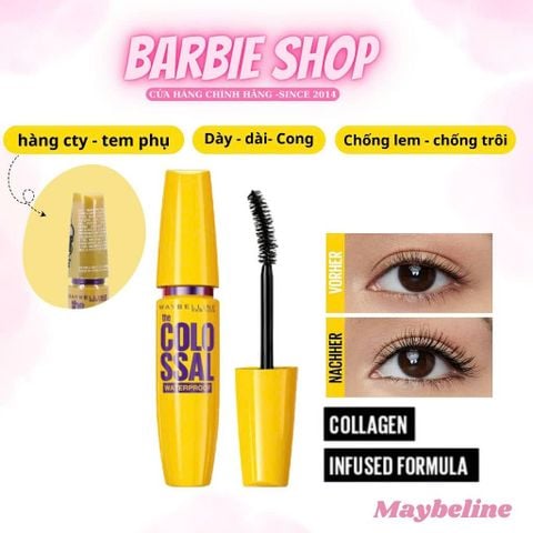 [Hàng Cty] Mascara Maybelline Colossal Wateproof