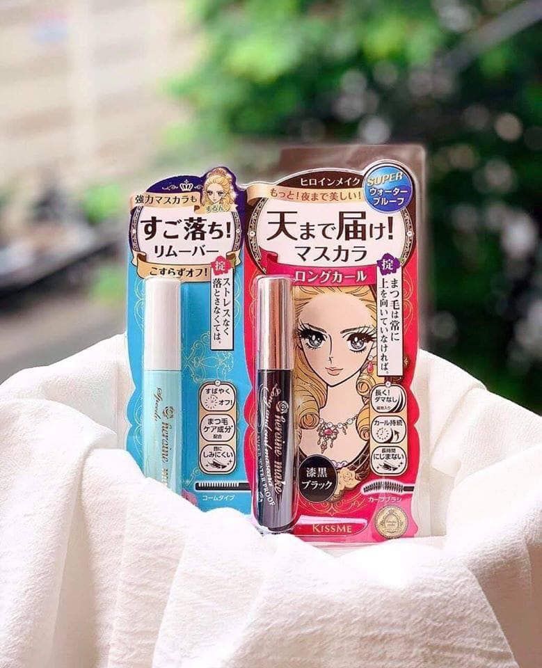 Set Mascara Kẻ Mắt và Tẩy Trang Mascara Kiss Me Heroine
