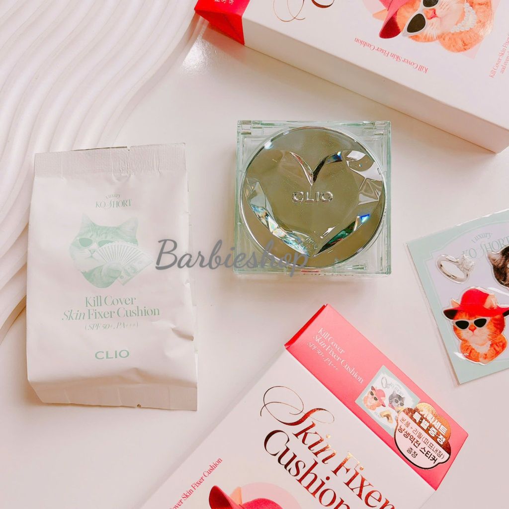 Phấn Nước Cushion Clio Kill Cover Fixer/Skin Fixer/Flora Cushion SPF50 PA+++