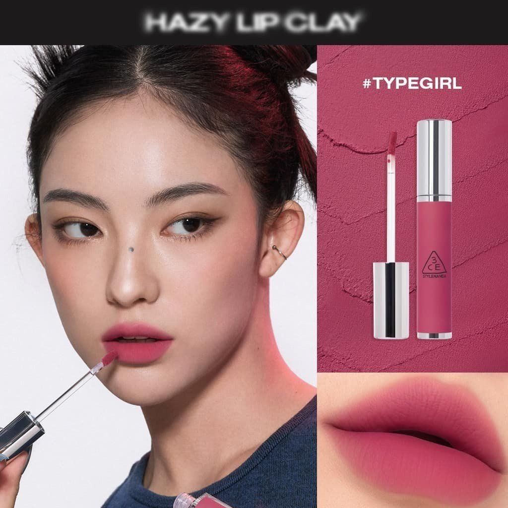 [Mẫu Mới] Son Kem 3CE Hazy Lip Clay