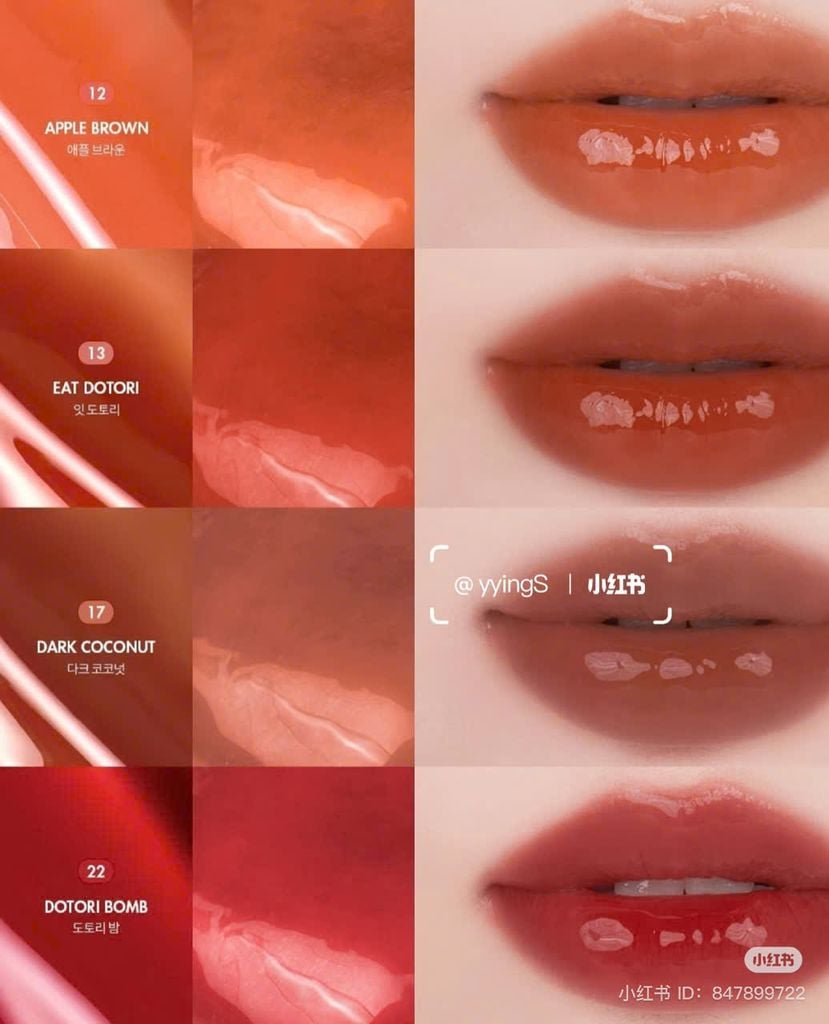 [ MẪU MỚI ] Son bóng Romand The Juicy Lasting Tint (tặng 1 mút mini)