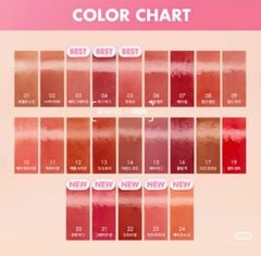 [ MẪU MỚI ] Son bóng Romand The Juicy Lasting Tint (tặng 1 mút mini)