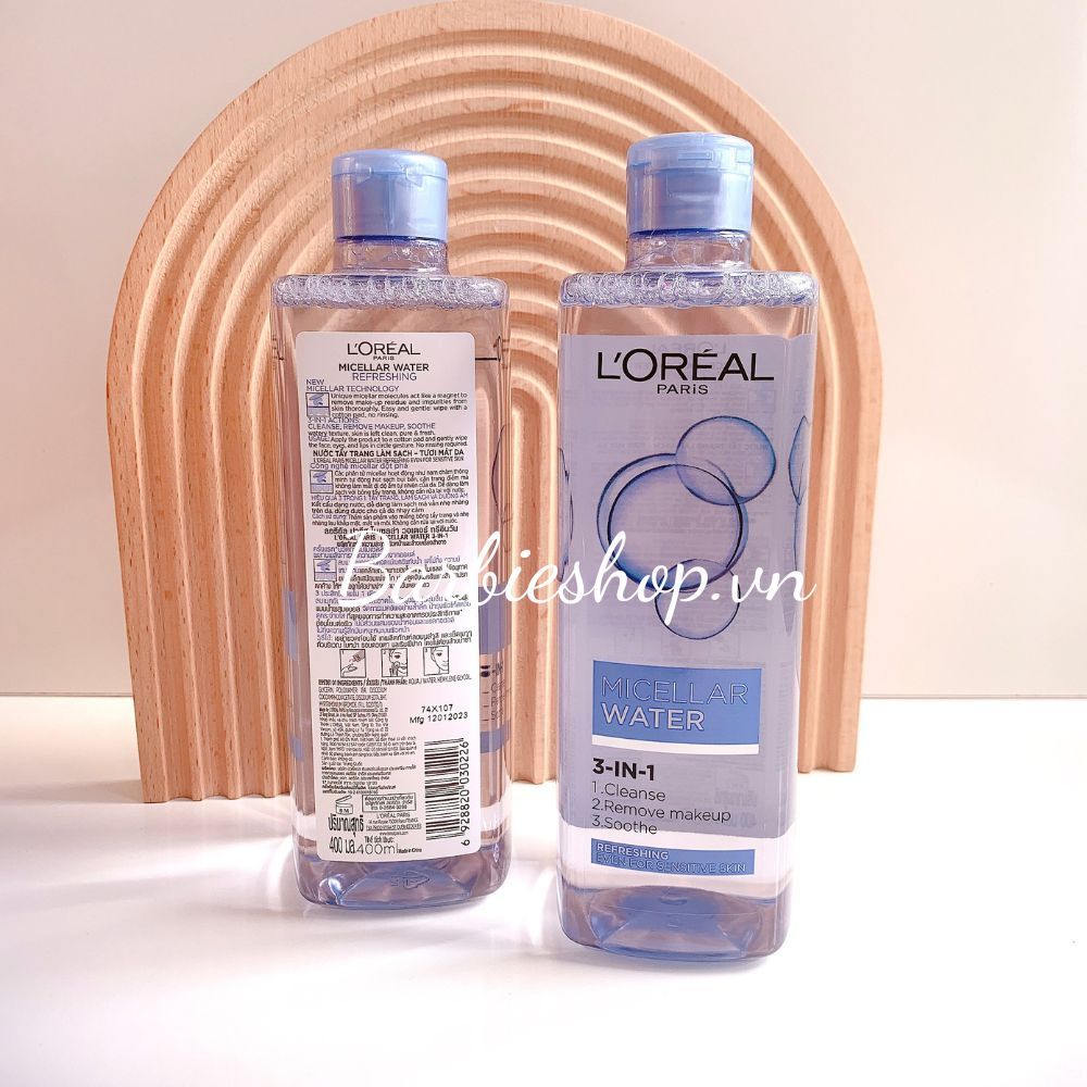 Nước Tẩy Trang Loreal 3 in 1 Micellar Water Refreshing Even For Sensitive Skin
