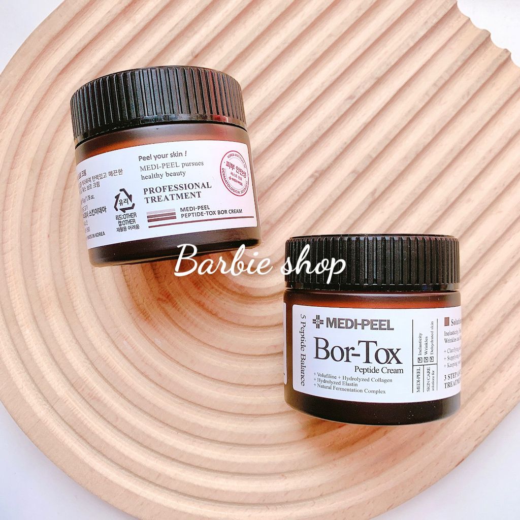 Kem Dưỡng Medi Peel Bor Tox Peptide Cream 50g - Serum 30ml